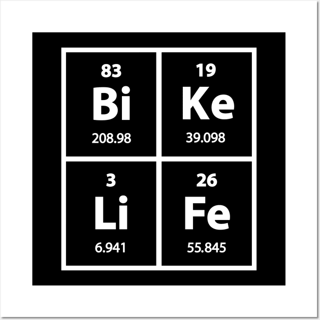 BIKE LIFE Periodic Table Elements Wall Art by SiGo